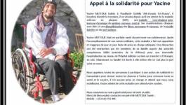 Appel à la solidarité pour Yacine Mettouk
