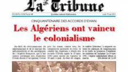 Le journal "La Tribune" au milieu du gué