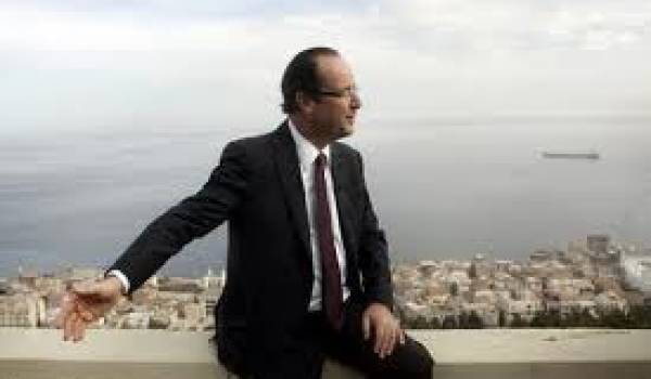 François Hollande, président de la France, lors de son voyage à Alger.