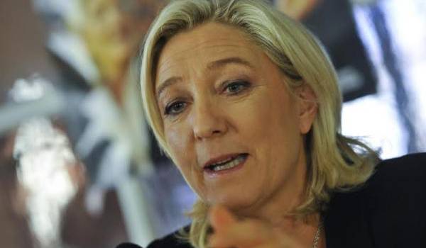 Marine Le Pen, présidente du FN. Photo de François Navarro.