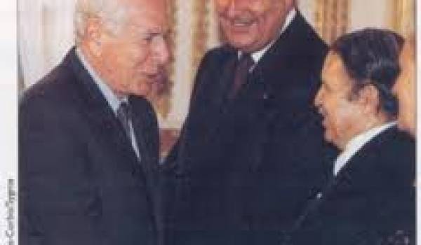 Bouteflika, Jacques Chirac et Jean Daniel