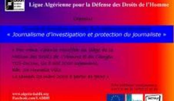 MDHC Tizi-Ouzou : formation au journalisme d’investigation et protection du journaliste