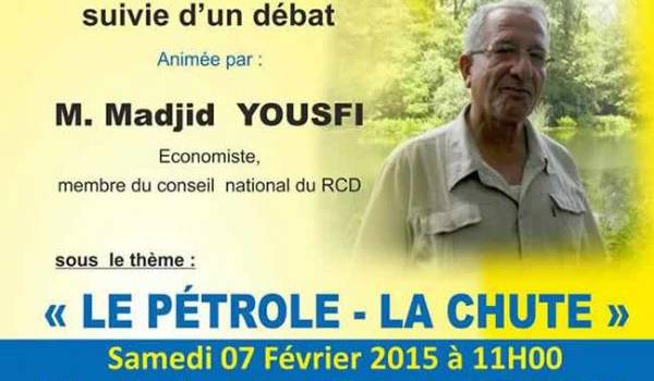 Le RCD organise une conférence à Akbou avec Madjid Yousfi