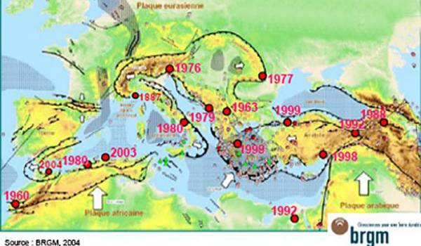 La Méditerranée : une forte activité sismique causée par les frottements des plaques continentales