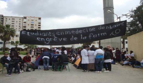 Le Cnesto soutient les étudiants en chirurgie dentaire de Tizi-Ouzou en grève de la faim