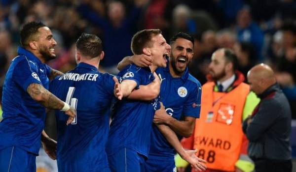 UEFA CL : Qualification historique pour Leicester, Mahrez passeur. (Vidéo)