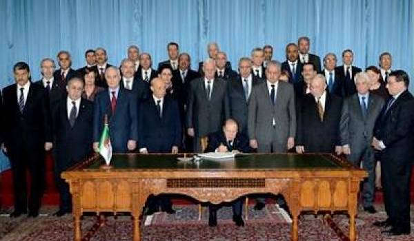 Le président Bouteflika au dernier conseil des ministres de décembre dernier.