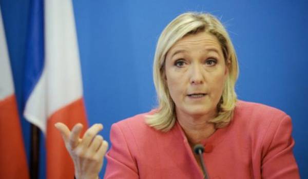 Marine Le Pen, patronne du parti d'extrême droite, FN.