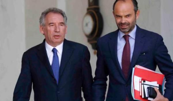 Le désormais ex-ministre François Bayrou et Edouard Philippe, Premier ministre.