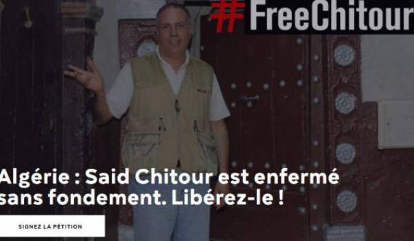 Saïd Chitour, journaliste algérien, est détenu en Algérie sans procès.