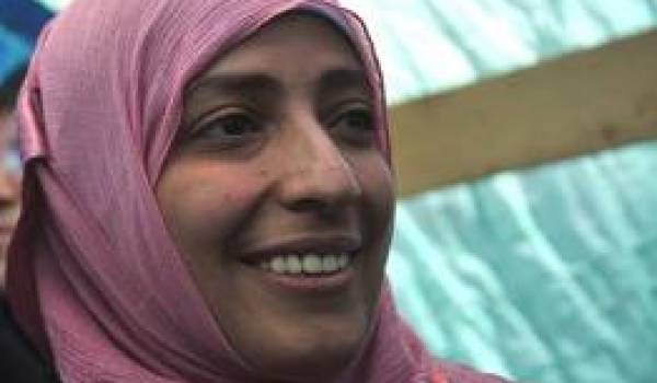 Tawakkol Karman, militante yéménite et prix Nobel de la paix 2011.